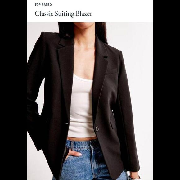 Abercrombie & Fitch Jackets & Blazers - Abercrombie & Fitch Women’s Classic Soothing Blazer - Size Large (Black)